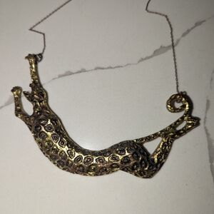 Vintage Leopard Statement Necklace